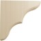 Ekena Millwork 1 3/4"W x 7 1/2"D x 7 1/2"H Stratford Wood Bracket, Rubberwood BKTW02X08X08STRW - alternate 3